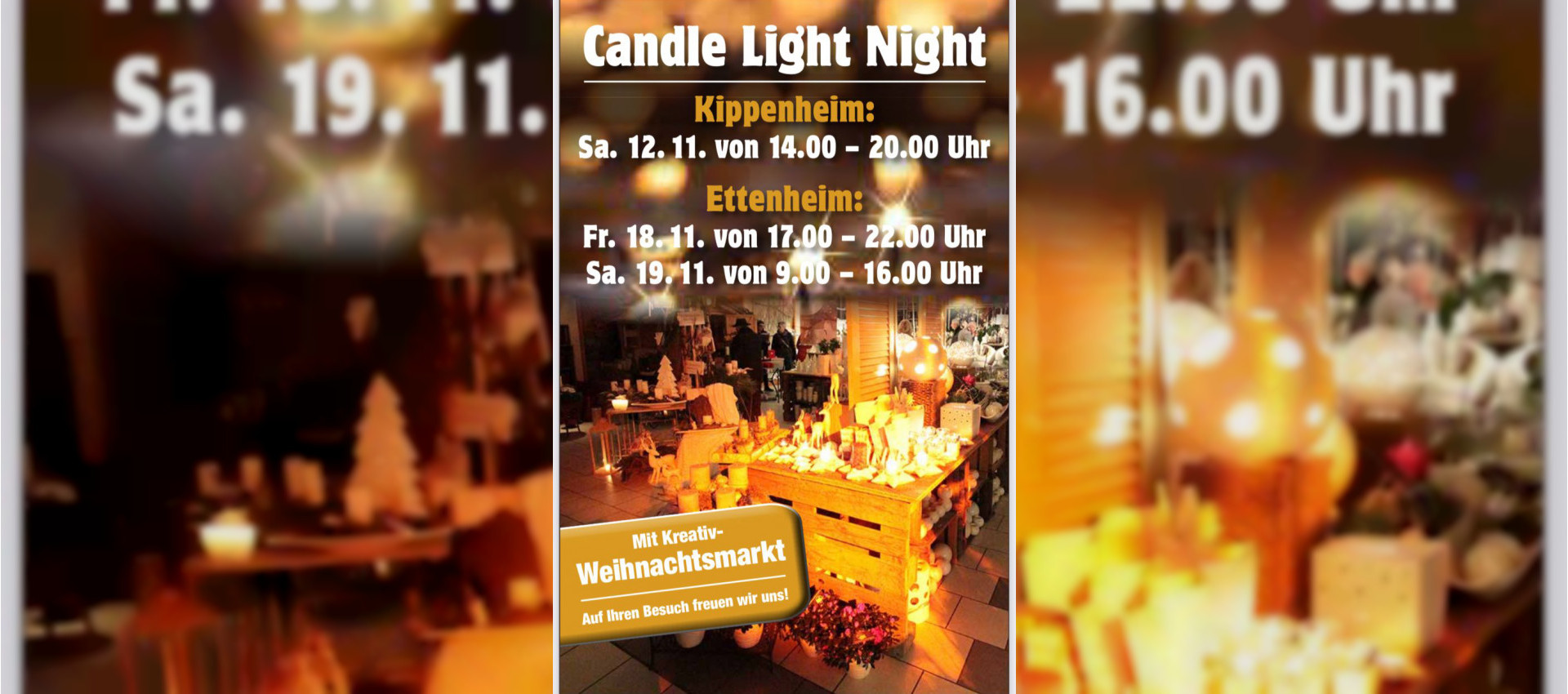 Candle Light Night bei Blumen Kiesel s´Blumehäfele in Ettenheim